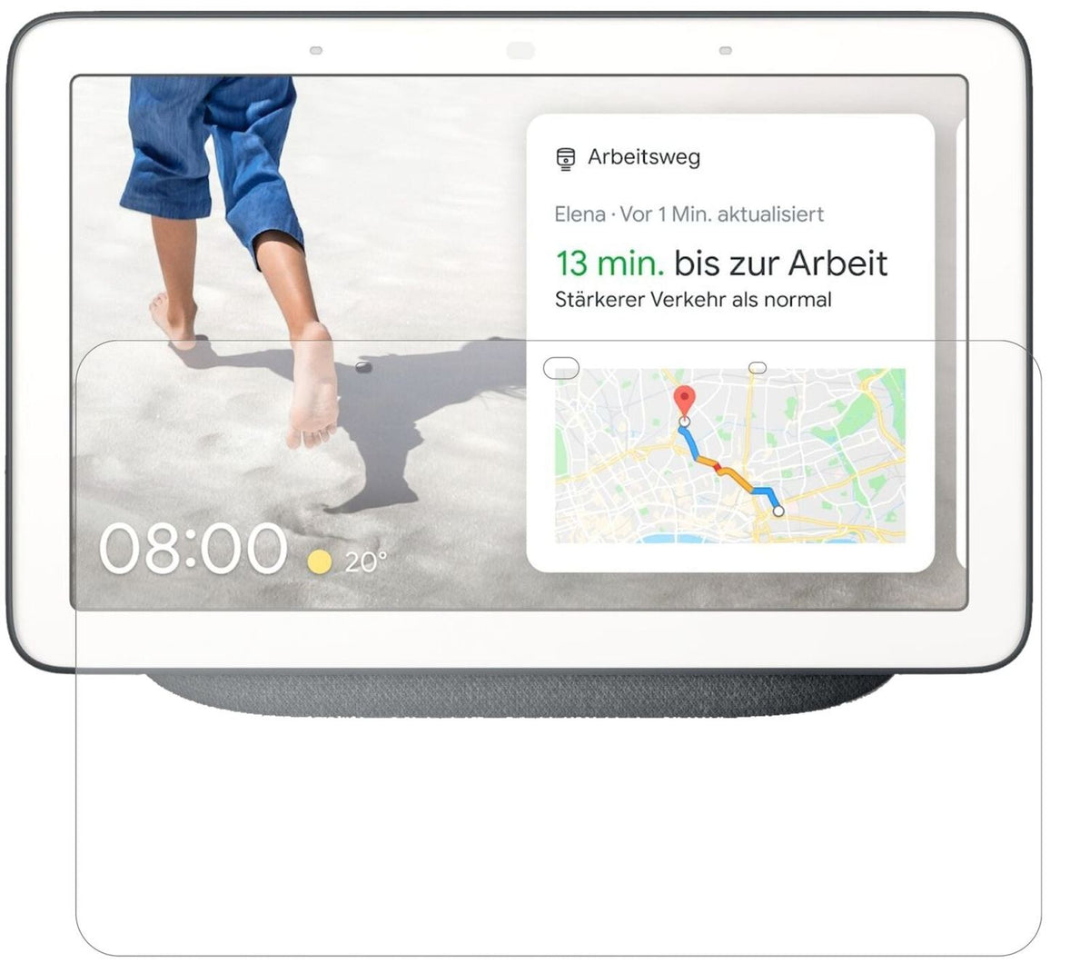 1x 9H Schutzfolie matt für Google Nest Max Panzerfolie