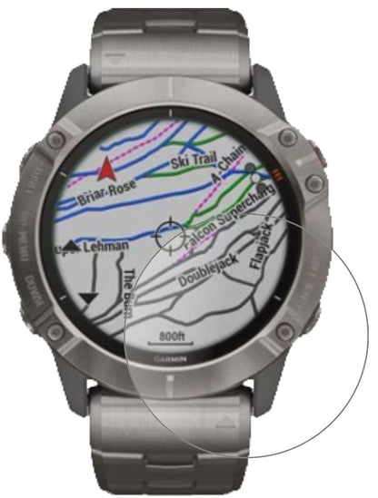 1x 9H Schutzfolie matt für Garmin fenix 6 Pro Panzerfolie