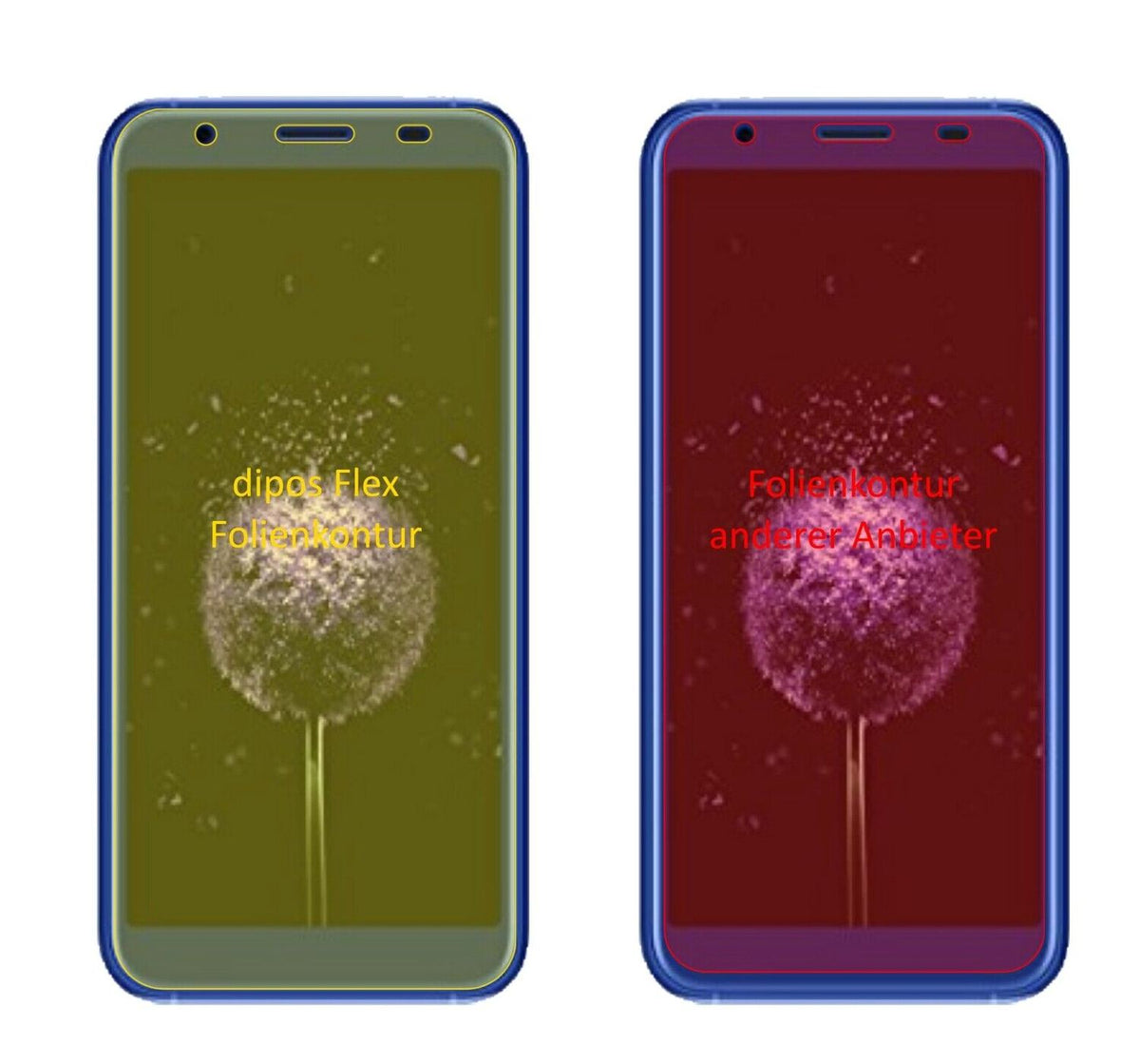2x 3D Full Cover Schutzfolie für Doogee X50L