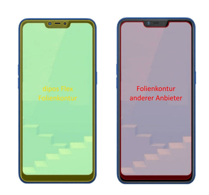 2x 3D Full Cover Schutzfolie für Oppo Realme C1 (2019)