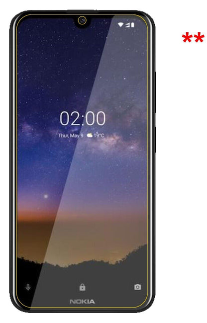 1x 9H Schutzfolie matt für Nokia 46055 Panzerfolie