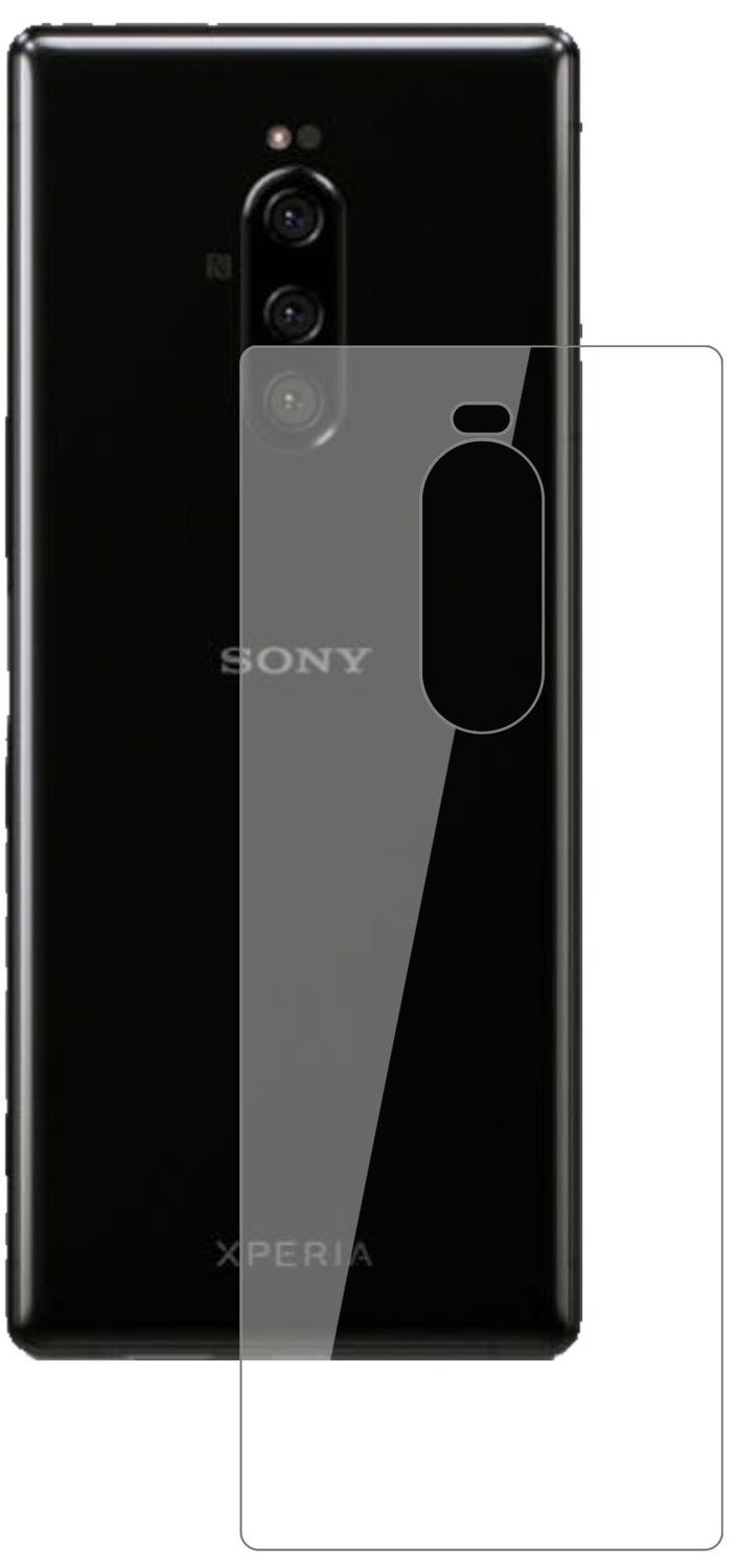 1x 9H Schutzfolie für Sony Xperia 1 Rückseite Panzerfolie
