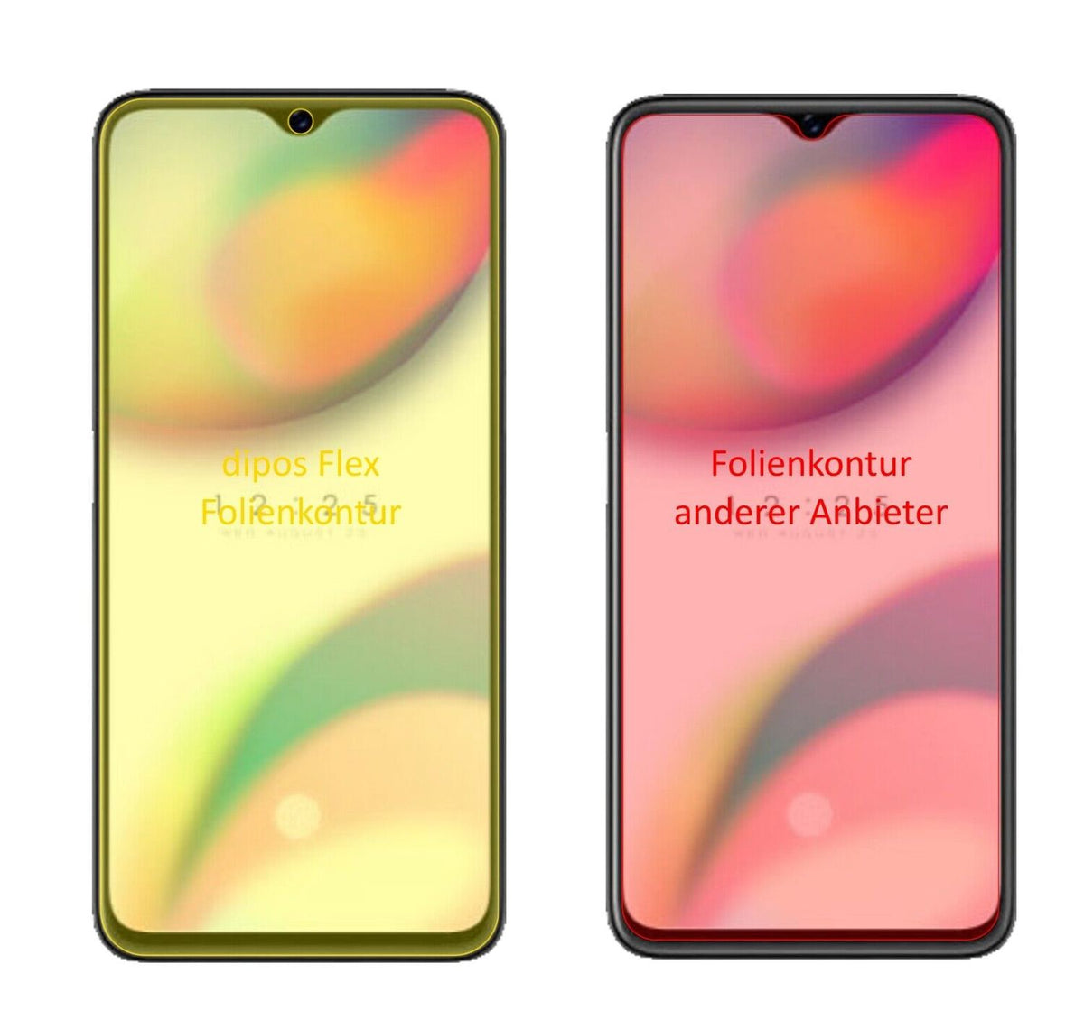 2x 3D Full Cover Schutzfolie für Oppo Reno Z