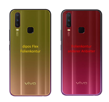 2x 3D Full Cover Schutzfolie für Vivo Y5 Rückseite