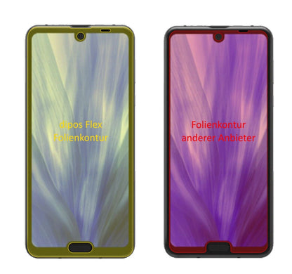 2x 3D Full Cover Schutzfolie für Sharp Aquos R3