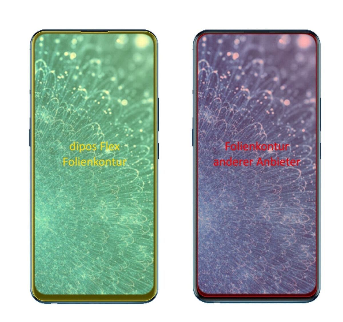 2x 3D Full Cover Schutzfolie für Vivo S1 Pro