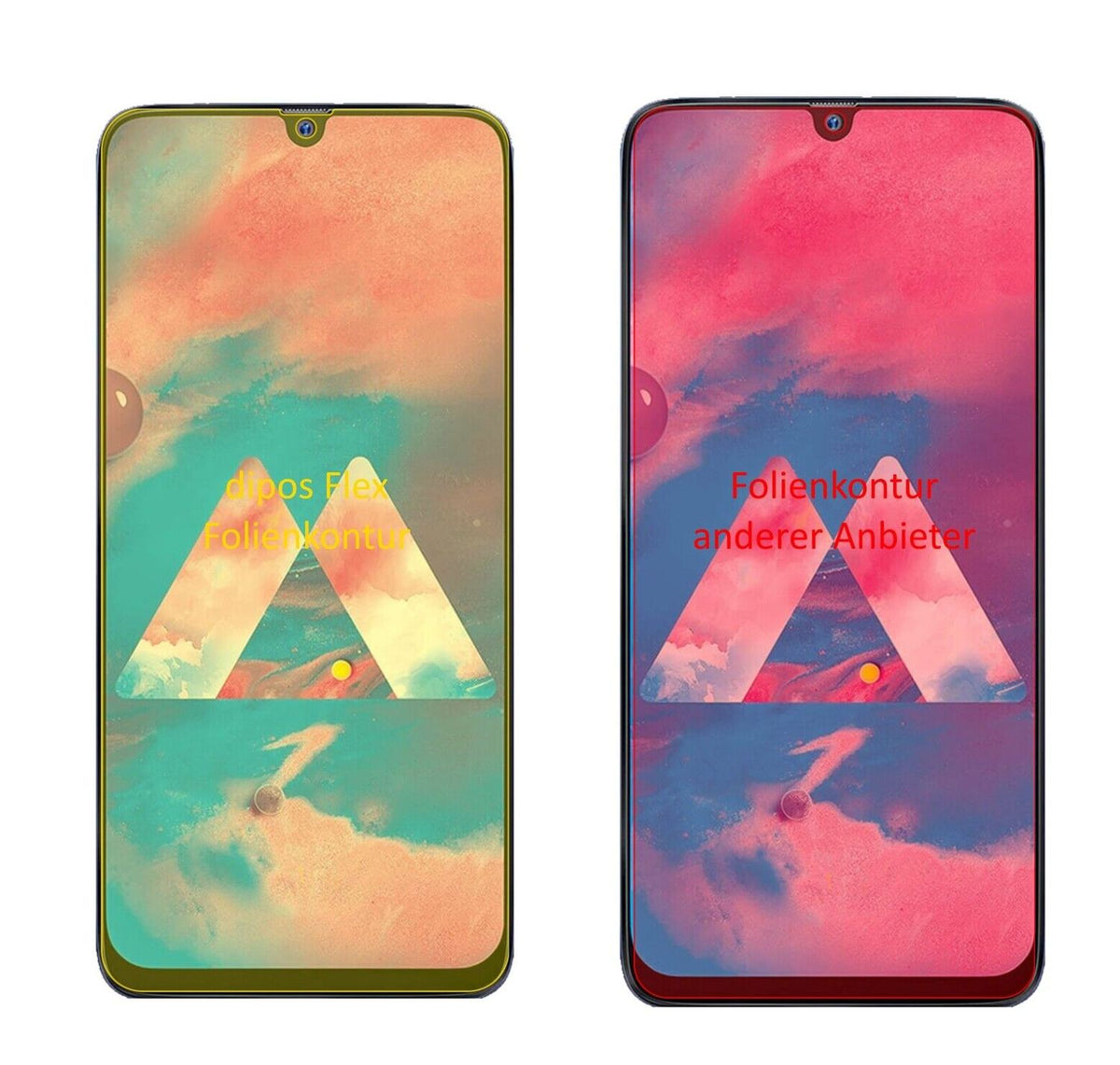 2x 3D Full Cover Schutzfolie für Samsung Galaxy M30