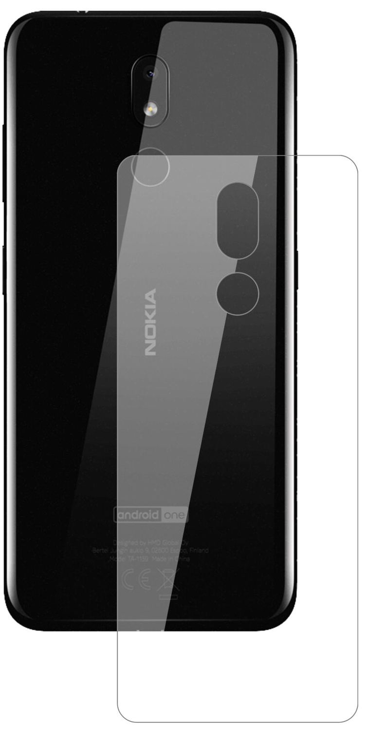1x 9H Schutzfolie für Nokia 3.2 Rückseite Panzerfolie