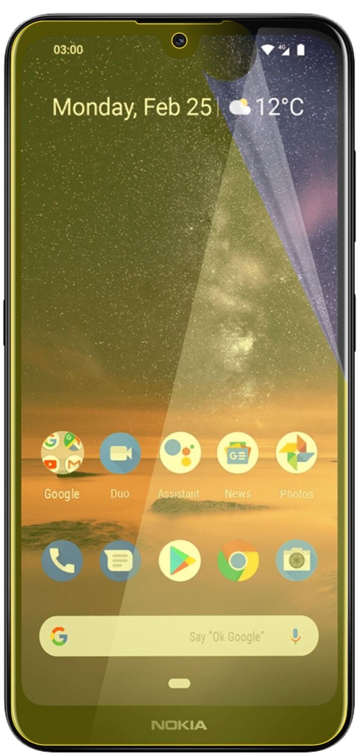 2x 3D Full Cover Schutzfolie für Nokia 46056