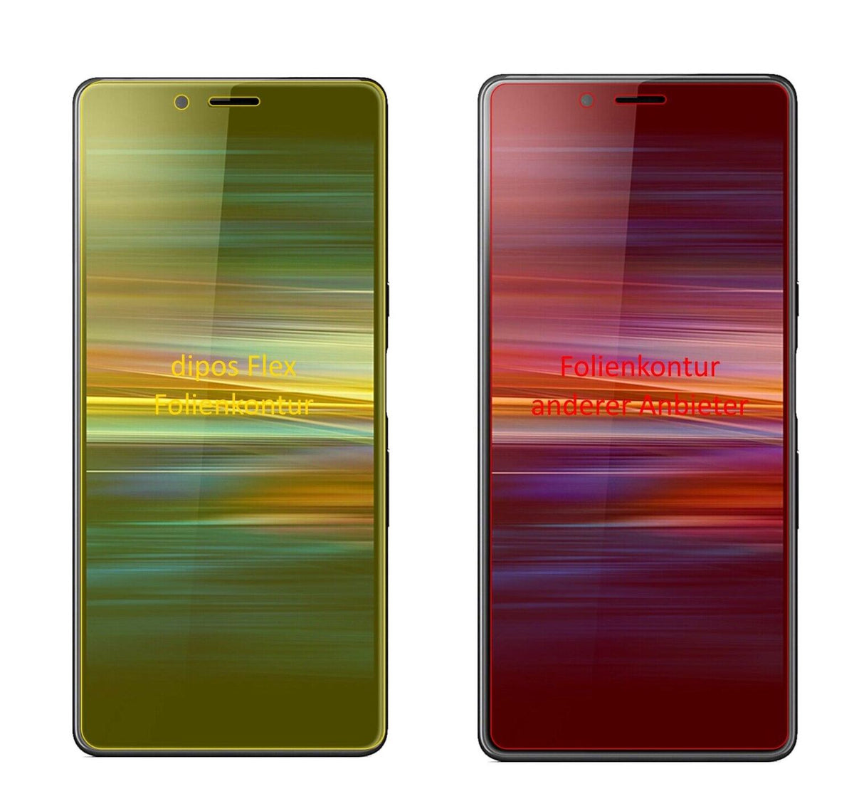 2x 3D Full Cover Schutzfolie für Sony Xperia L3
