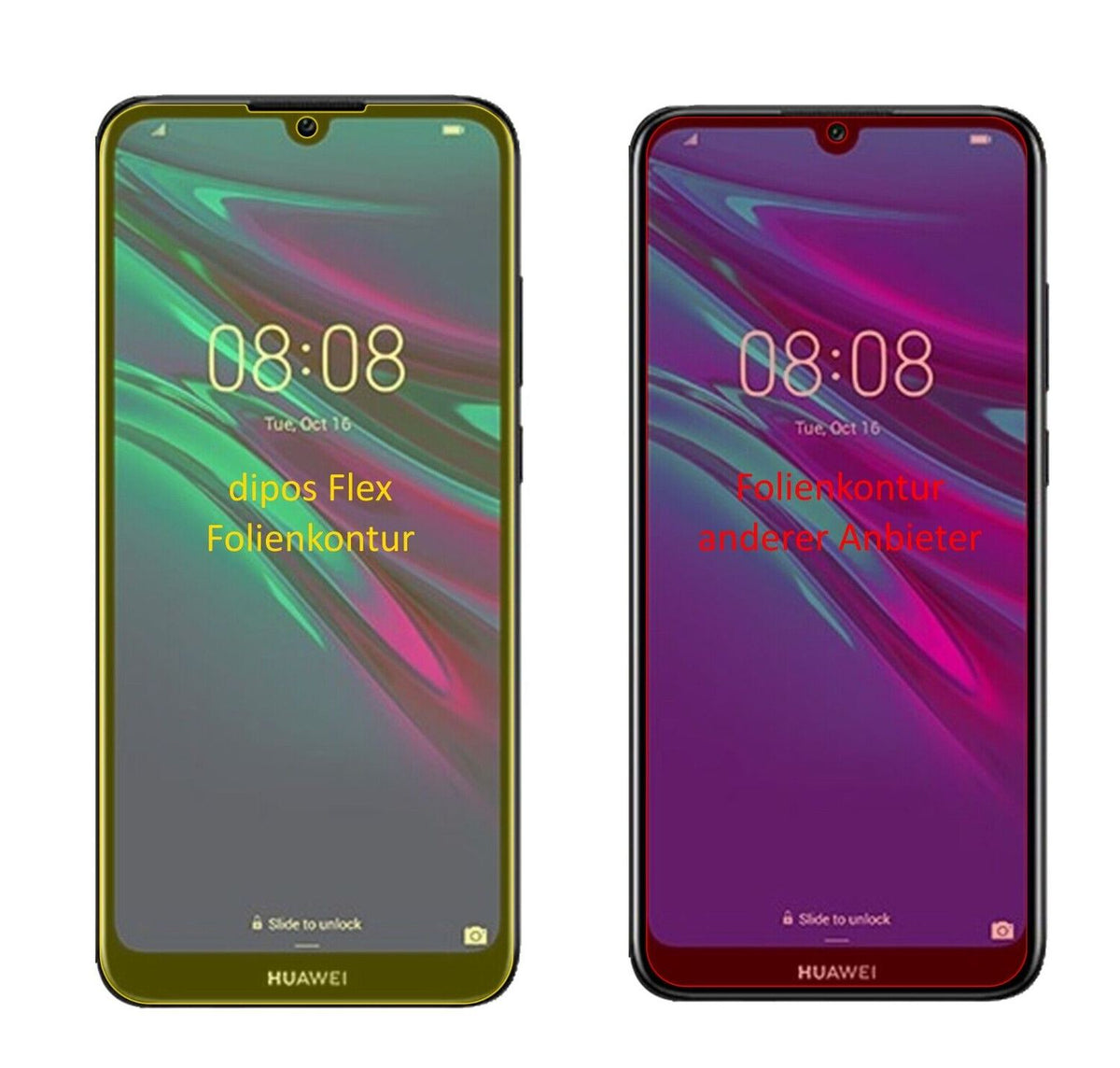 2x 3D Full Cover Schutzfolie für Huawei Y6 (2019)