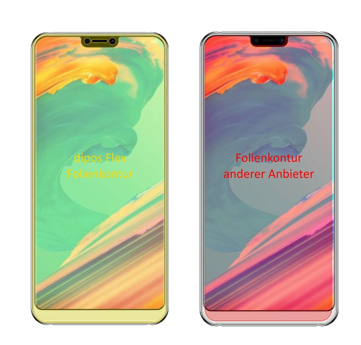 2x 3D Full Cover Schutzfolie für Ulefone T2 Pro