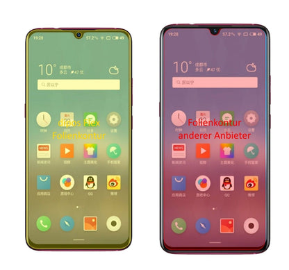 2x 3D Full Cover Schutzfolie für Meizu Note 9