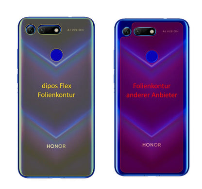 2x 3D Full Cover Schutzfolie für Honor View 20 Rückseite