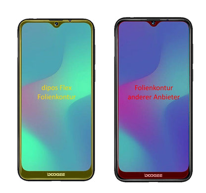 2x 3D Full Cover Schutzfolie für Doogee Y8