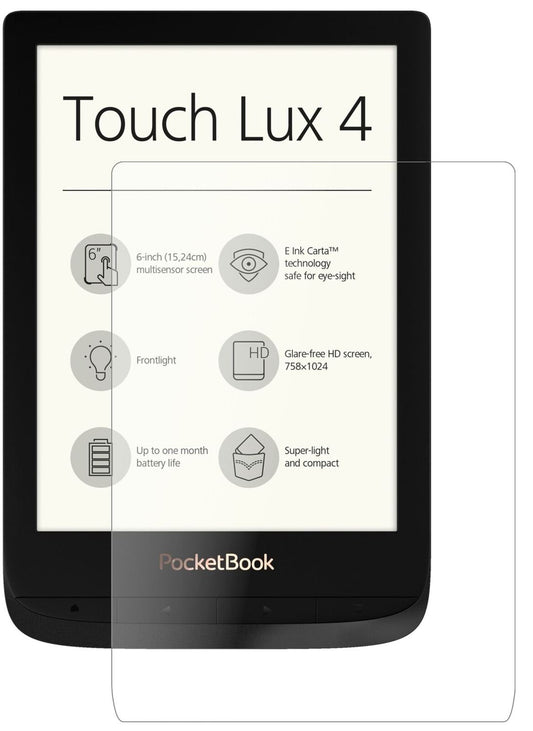 1x 9H Schutzfolie matt für PocketBook Touch Lux 4 Panzerfolie