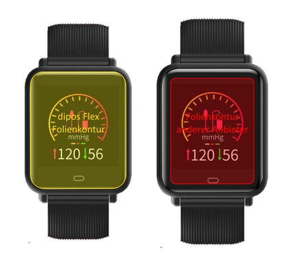 2x 3D Full Cover Schutzfolie für TagoBee TB08 Smartwatch
