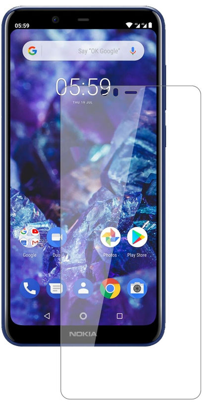 1x 9H Schutzfolie für Nokia 5.1 Plus Panzerfolie