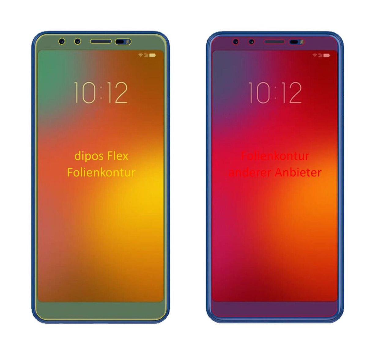 2x 3D Full Cover Schutzfolie für Lenovo K9
