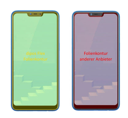 2x 3D Full Cover Schutzfolie für Oppo Realme C1