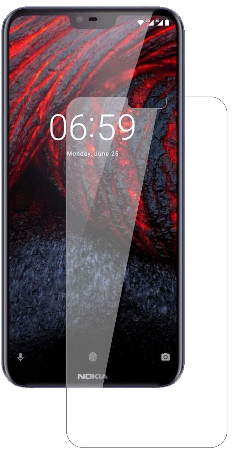 1x 9H Schutzfolie für Nokia 6.1 Plus Panzerfolie