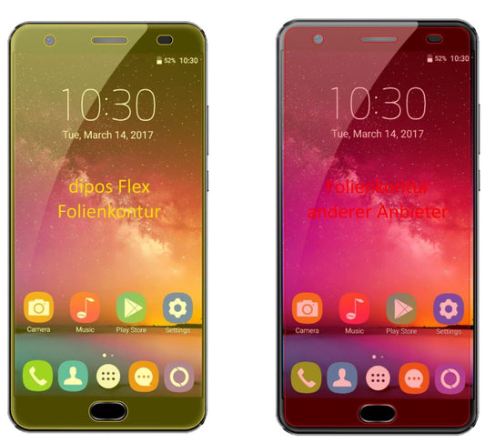 2x 3D Full Cover Schutzfolie für Oukitel OK6000 Plus