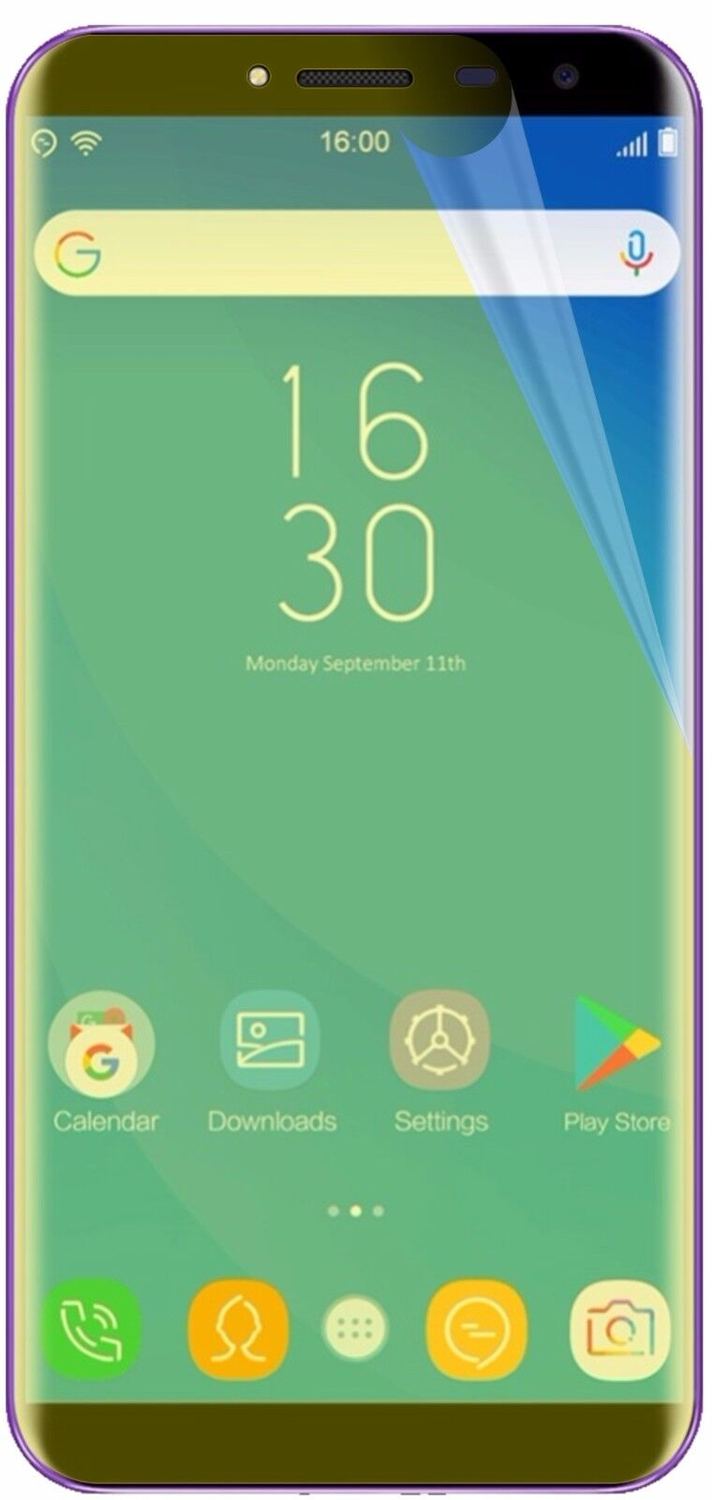 2x 3D Full Cover Schutzfolie für Oukitel C8