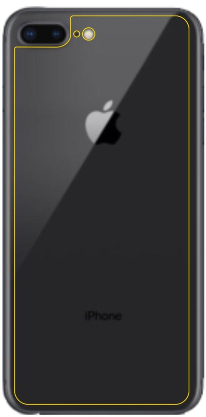 1x 9H Schutzfolie für Apple iPhone 8 Plus Rückseite Panzerfolie