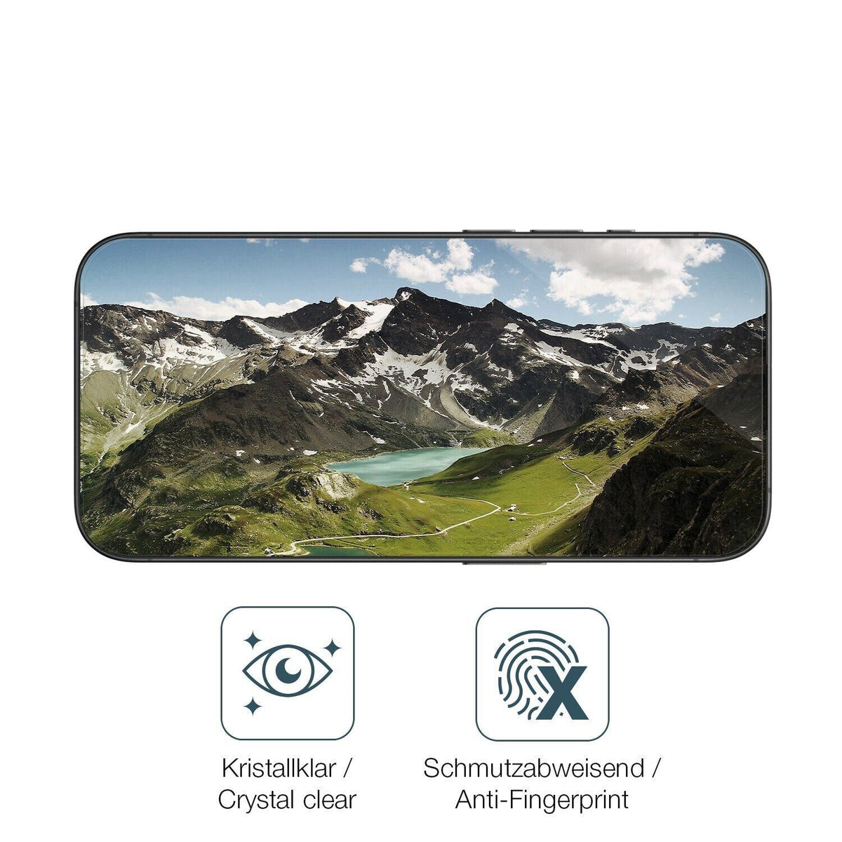 1x 9H Schutzfolie für Apple iPhone 15 Pro Panzerfolie