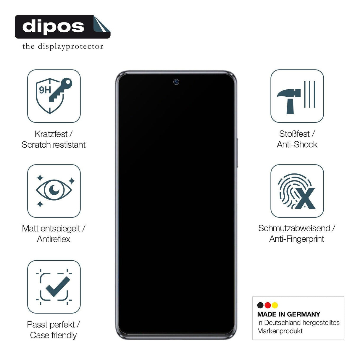 1x 9H Schutzfolie matt für Wiko 5G Panzerfolie