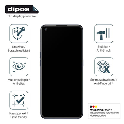 1x 9H Schutzfolie matt für OPPO Reno7 4G Panzerfolie