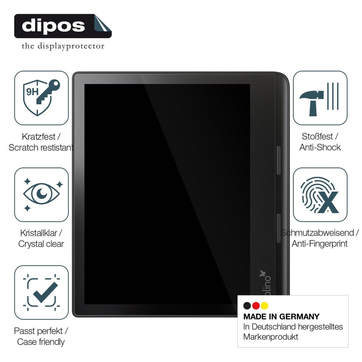 1x 9H Schutzfolie für Tolino Epos 3 e-Book Reader Panzerfolie