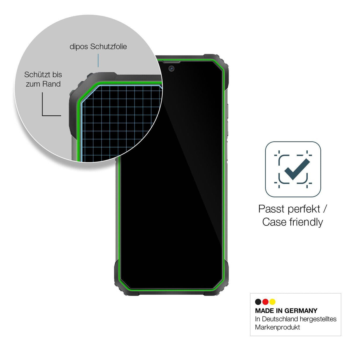 1x 9H Schutzfolie für Blackview BV8800 Panzerfolie