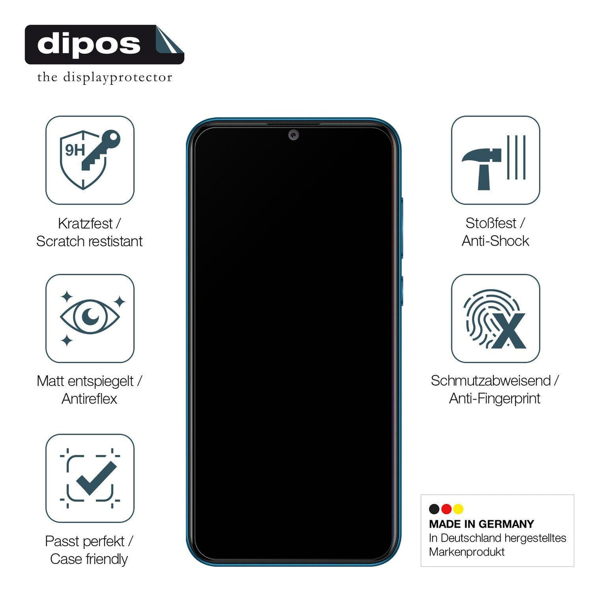 1x 9H Schutzfolie matt für Coolpad Cool 5 Panzerfolie