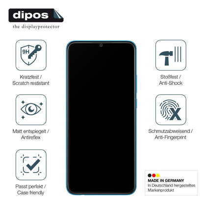 1x 9H Schutzfolie matt für Oppo A16e Panzerfolie