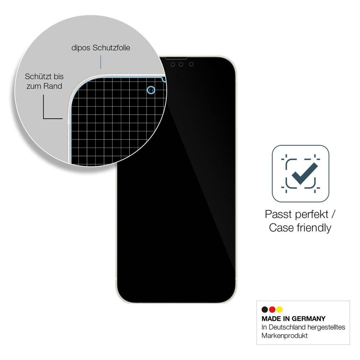 1x 9H Schutzfolie für Apple iPhone 13 Pro Panzerfolie