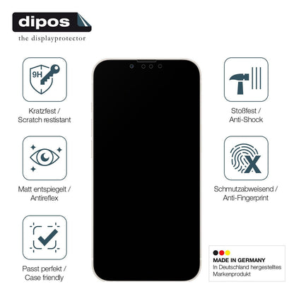 1x 9H Schutzfolie matt für Apple iPhone 13 Pro Panzerfolie