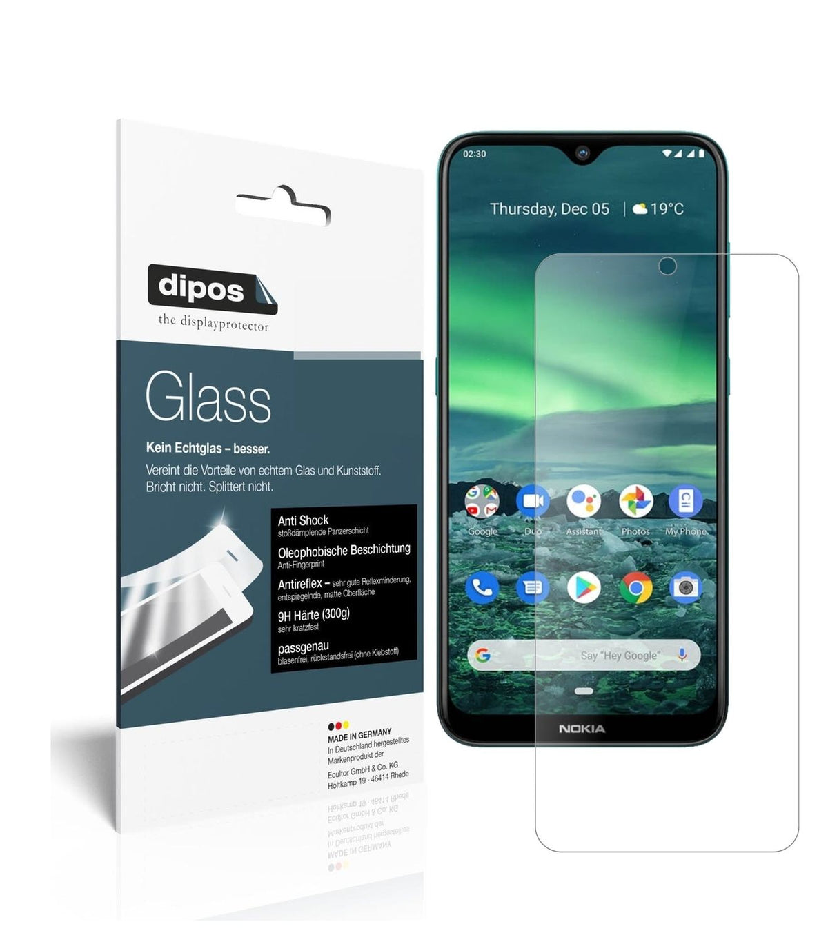 1x 9H Schutzfolie matt für Nokia 46083 Panzerfolie