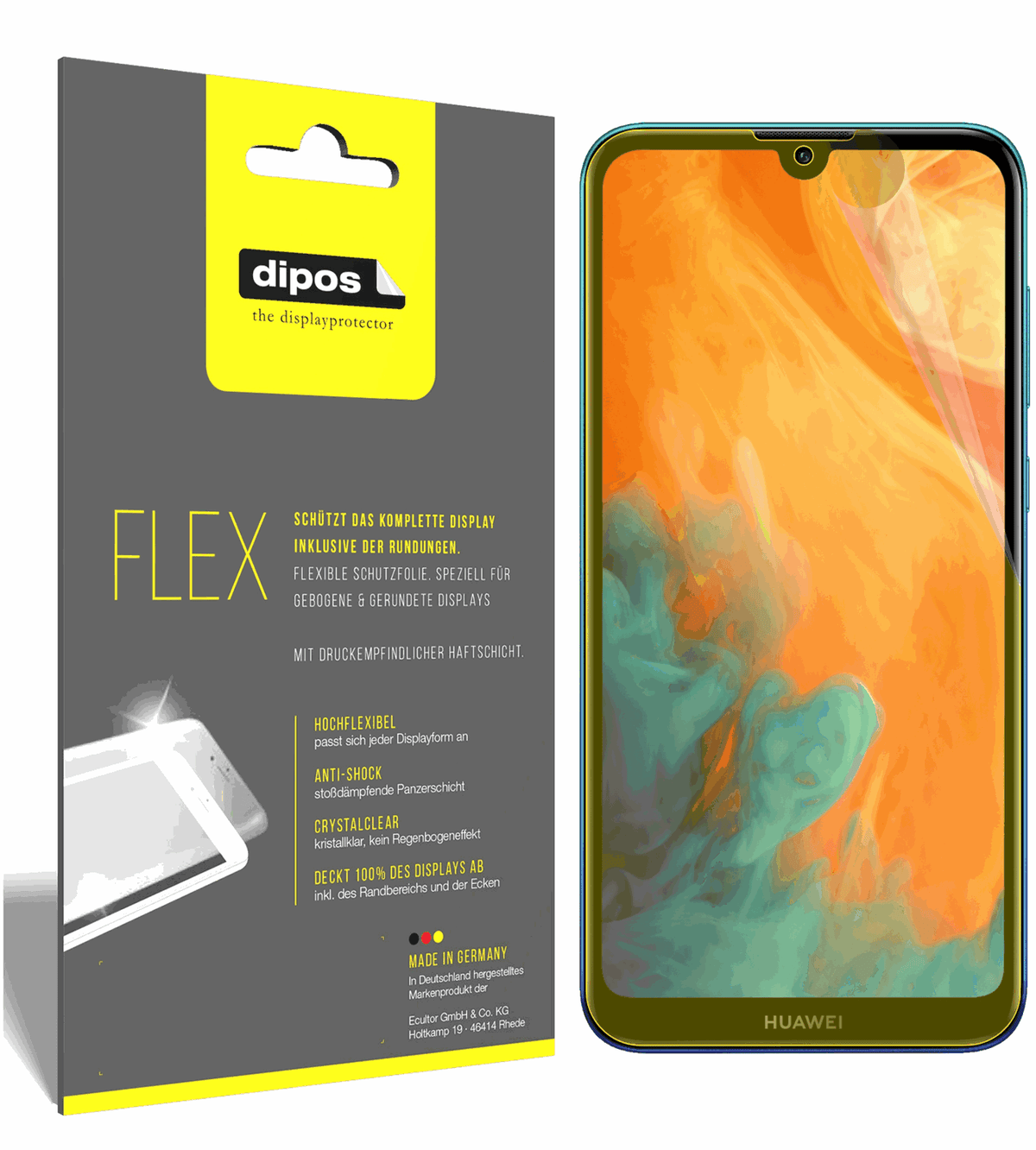 3x 3D Full Cover Schutzfolie für Honor Play 8A