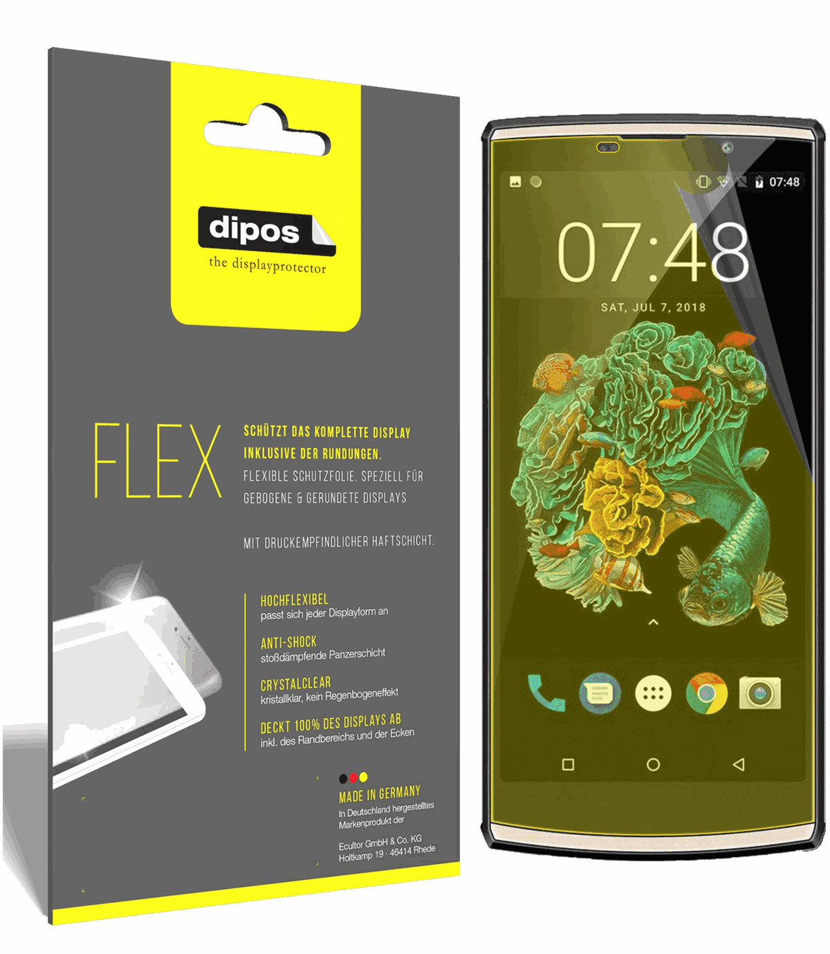 3x 3D Full Cover Schutzfolie für Oukitel K7