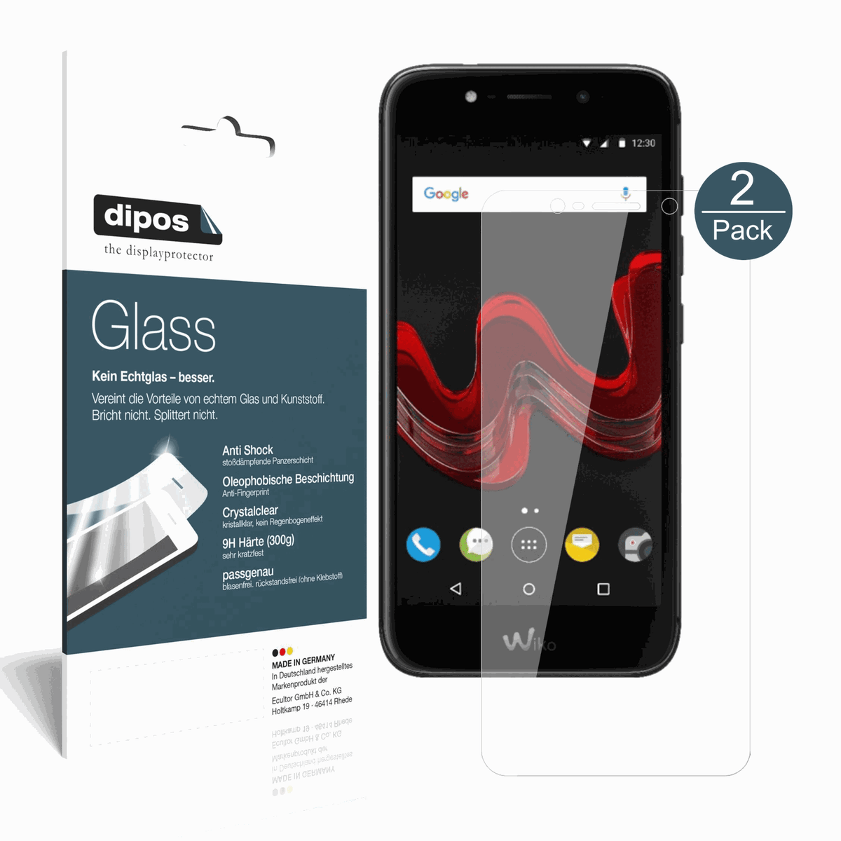 2x 9H Schutzfolie für Wiko Wim Lite Panzerfolie