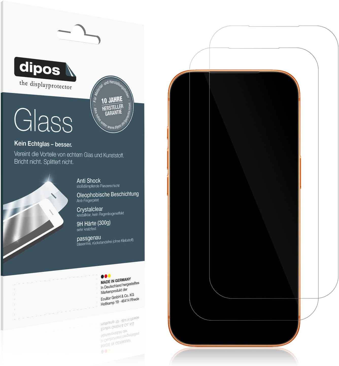 2x 9H Schutzfolie für Apple iPhone 17 Pro Panzerfolie