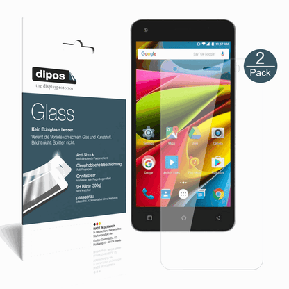 2x 9H Schutzfolie für Archos 50b Cobalt Lite Panzerfolie