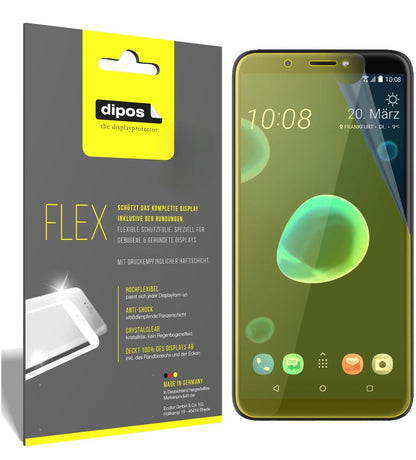 2x 3D Full Cover Schutzfolie für HTC Desire 12 Plus
