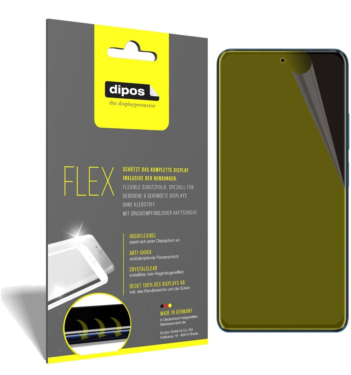 2x 3D Full Cover Schutzfolie für Poco F3