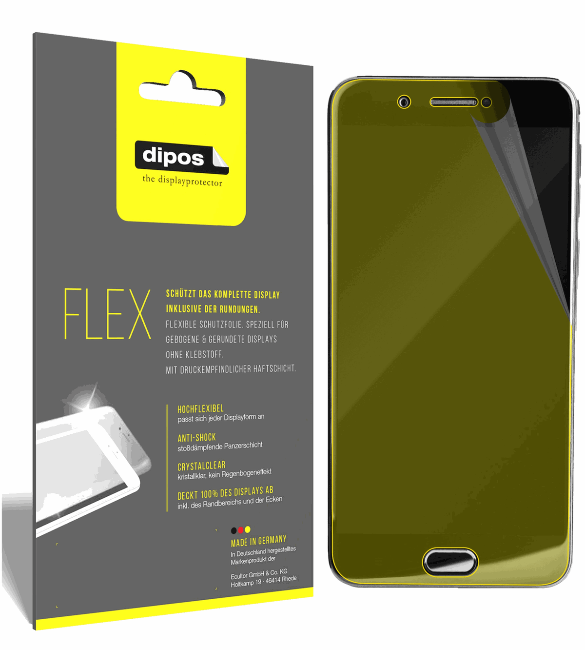 3x 3D Full Cover Schutzfolie für YotaPhone 3