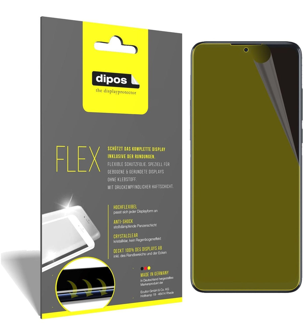 2x 3D Full Cover Schutzfolie für TCL 20 SE