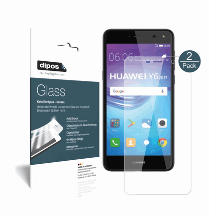 2x 9H Schutzfolie für Huawei Y6 (2017) Panzerfolie