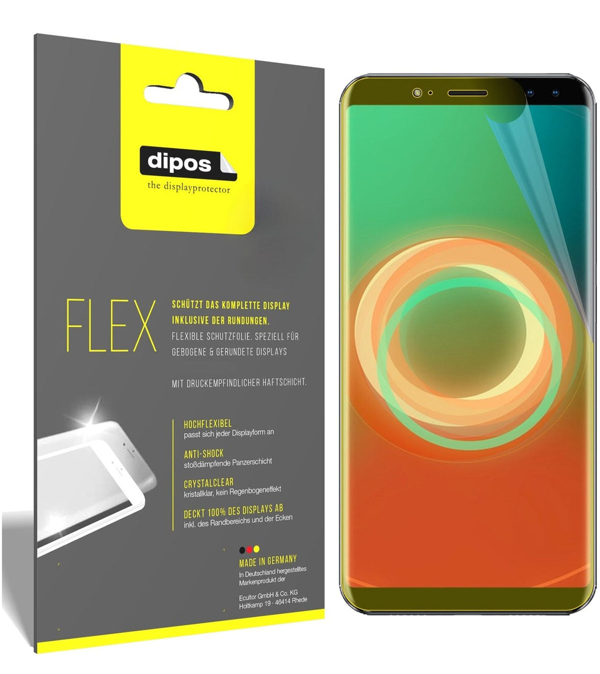 2x 3D Full Cover Schutzfolie für Ulefone Power 3S