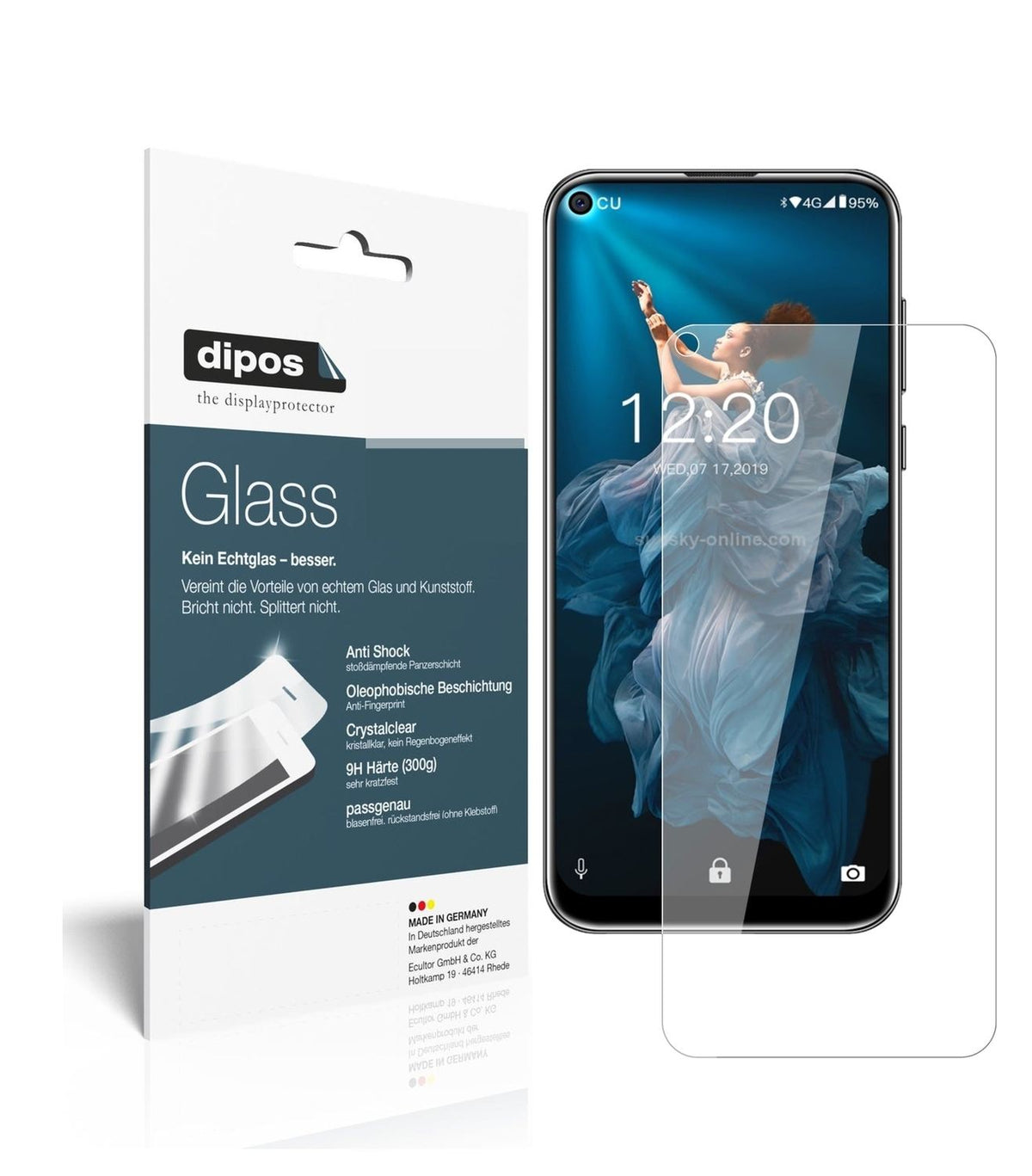 1x 9H Schutzfolie für Oukitel C17 Pro Panzerfolie